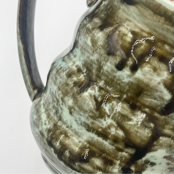 Stoneware Coffee Mug Large Size Hand Painted Unique Earthy - Picture 9 of 10